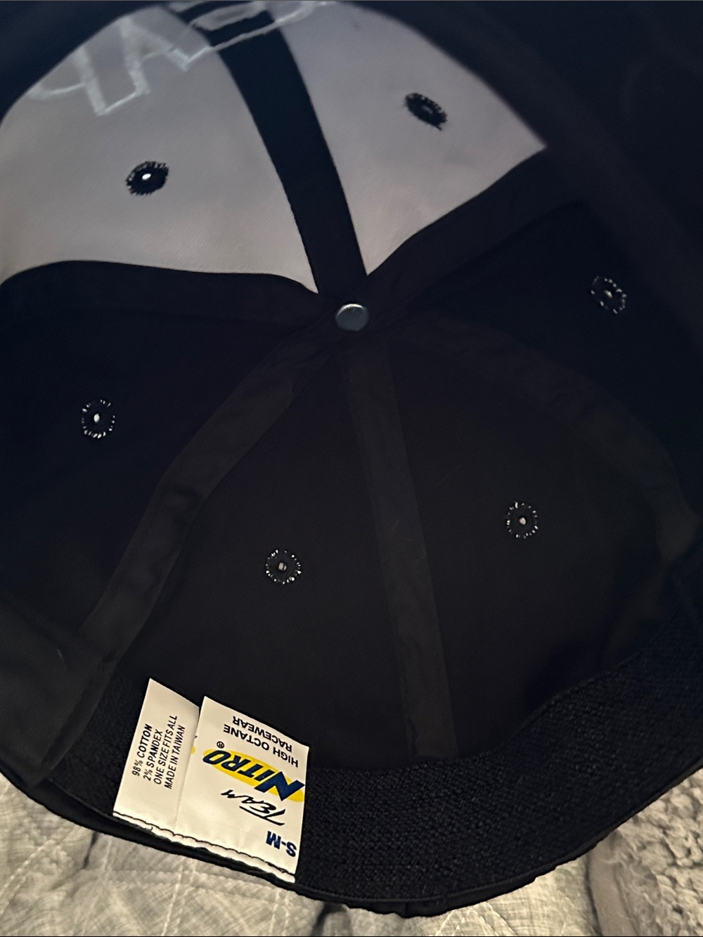 Black Embroidered Baseball Cap - Picture 3 of 3